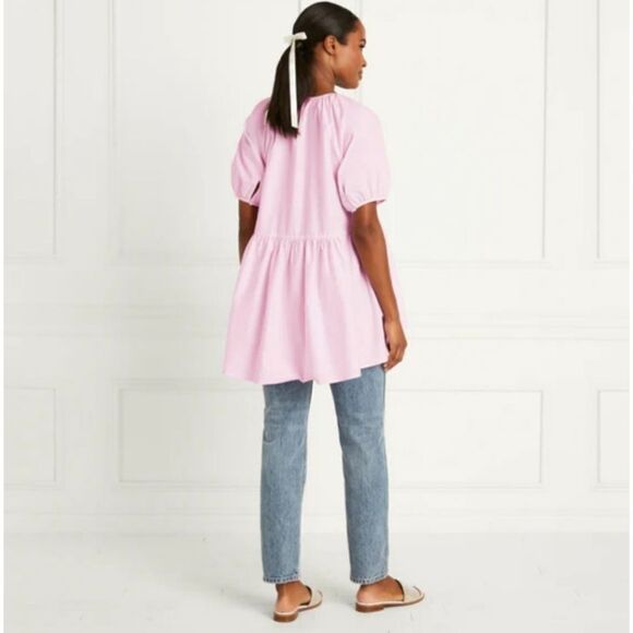 Hill House Puffed Sleeve Francesca Top Ballerina Pink Cottagecore‎ XS NWT - Picture 2 of 14